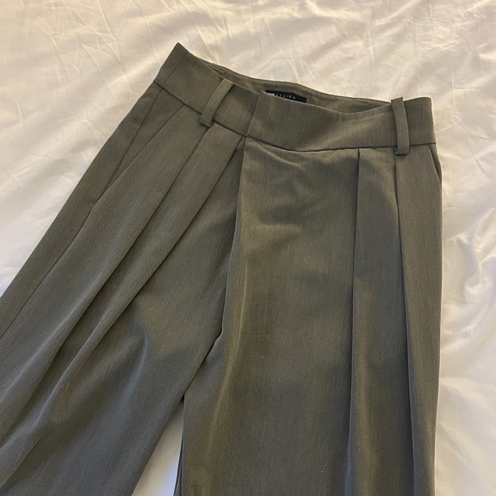 ASOS | Gray/Olive Green Trousers